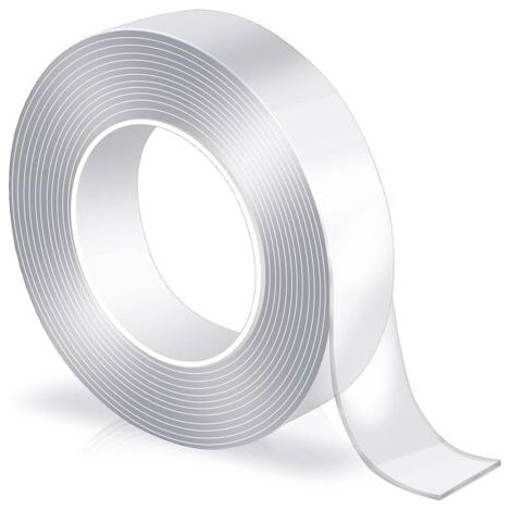 Double Face, Ruban Adhesif Double Face Extra Fort, Peut être Réutilisé Après Lavage et Séchage à l'eau, il existe de Nombreux Scénarios d'application, (6Meter x 3cm x 2mm) (1/5)