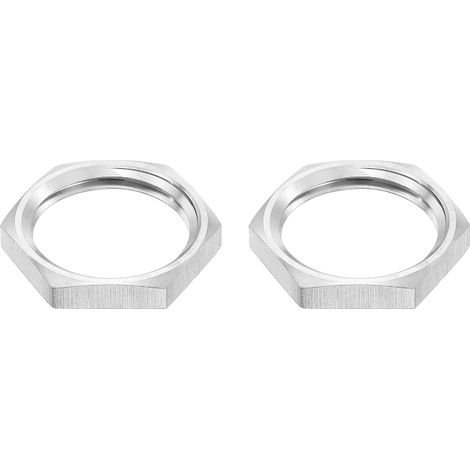 Écrou de Blocage Mince Hexagonal pour Raccord de Tuyau G1/4, Fixation Femelle pour Plomberie, en Acier Inoxydable 304, Lot de 2 Pièces (1/5)