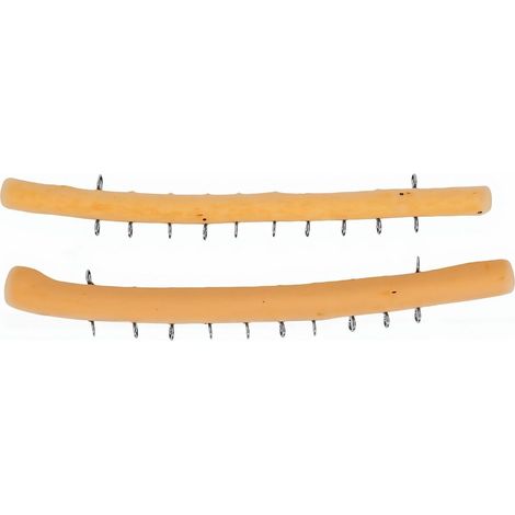 Porte-bijoux décoratif en bois, 2 pièces, organisateur de bijoux suspendu mural (1/5)