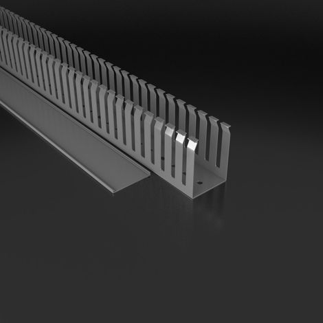 Kabelkanal 80 x 100 mm mit Abdeckung und 1 m Kabelabdeckung (1/2)