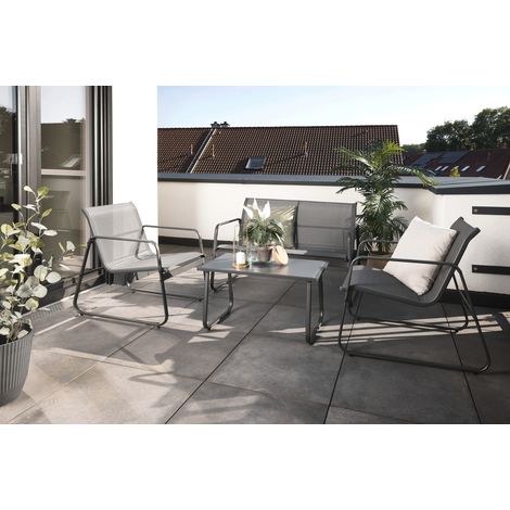 Primaster Gartenmöbel-Set Domaso Stahl Lounge Set (1/3)