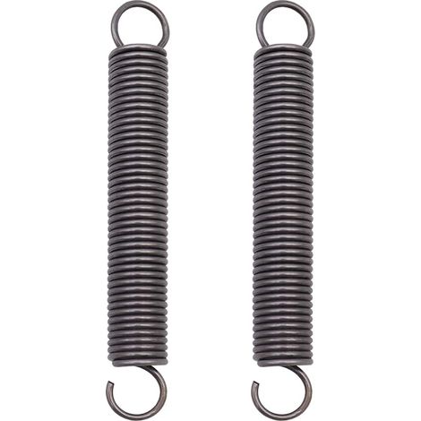 Tinor – Molle di tensione in acciaio inox – Confezione da 2 molle compresse – Doppio gancio 18 mm – Lunghezza 150 mm per varie applicazioni (1/5)