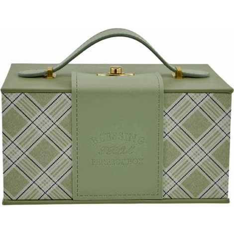 L'Arcolaio Scatola Rettangolare Piccola Vintage Green 21,5x15,5x11 cm