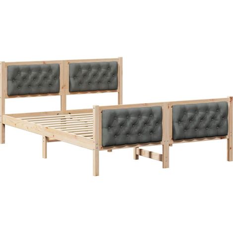 Maison Exclusive - Estructura de cama con cabecera Gris oscuro 15 (1/5)
