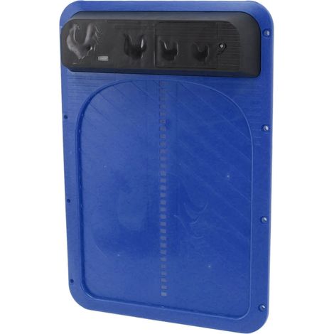 Automatischer, batteriebetriebener Hühnerstalltüröffner mit Lichtsensor, blau (1/5)
