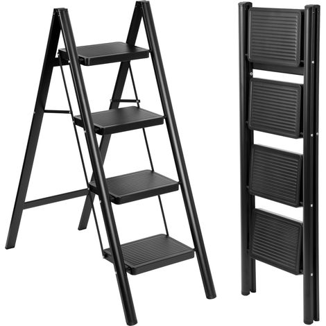 Escalera metálica plegable de 4 peldaños Easystep (1/5)