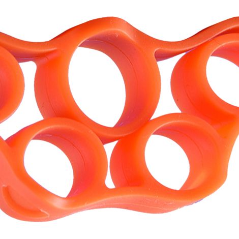 Fingerstrecker, Widerstandsband zur Verbesserung der Griffkraft, Handkräftigung, Fingertrainingsgerät bei Arthritis und Karpaltunnelsyndrom, orangefarbene Gitarre, 5 kg, für Fortgeschrittene (1/5)