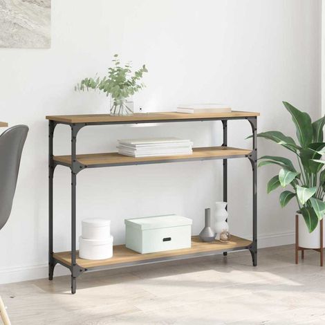 Console Table Artisan Oak 100 x 29 x 75 cm Engineered Wood vidaXL