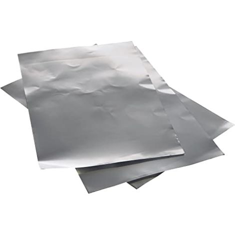 RAYHER - QUADERNO CON 3 FOGLI IN METALLODA RESPINGERE - COLORE ARGENTO (1/4)