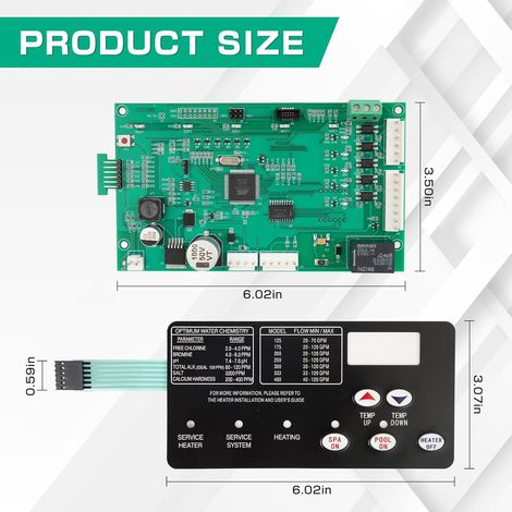 42002-0007S Heater Control Board Kit with 472610Z Control Panel for Pentair