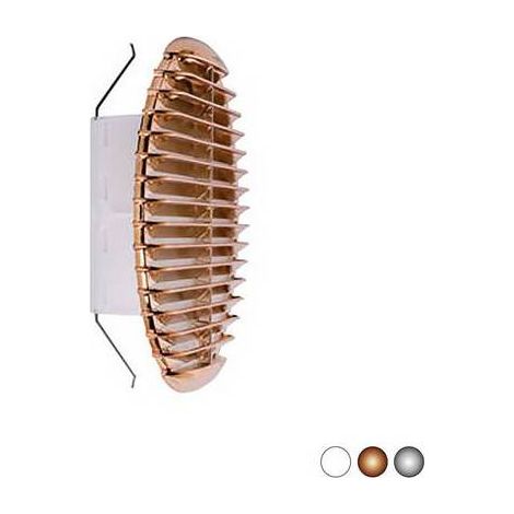 GRIGLIA TONDA IN MATERIALE TERMOPLASTICO CON MOLLE RECLINABILI A 90° Misura: Bianca Imb. 160-200 - D. 220