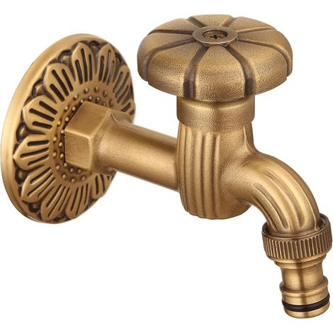 Garden Tap 1/2 Inch Brass Gargoyle Tap Fountain Head Design (1/5)