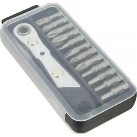 Juego de herramientas de bolsillo Inline Mini carraca transparente 11 cm