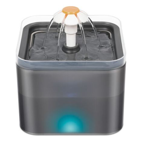 Fontaine à eau pour chat : Fontaine à eau ultra silencieuse pour chat - Distributeur d'eau pour chien avec lumière LED - Filtration multiple - Modes de débit (1/3)