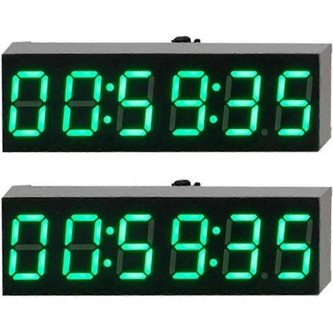 Horloge électronique LED 6 chiffres 0,36 pouce avec module d'affichage des secondes - A (1/4)
