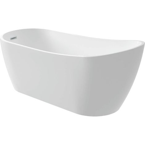 Baignoire asymétrique Deante Arnika 160 cm blanche