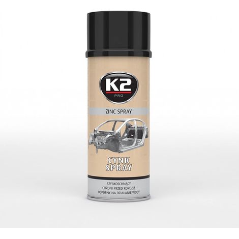 K2 zabezpiecza konstrukcje stalowe przed korozją wysokotemperaturowy cynk spray 400ml