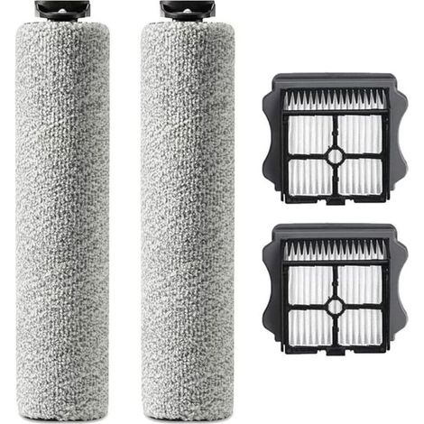 Rouleau Brosse de Rechange pour Tineco iFloor 3/Floor ONE S3 aspirateur sec et humide sans fil, 2 rouleaux de brosse + 2 filtres (1/4)