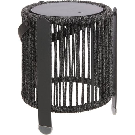 Liny lámpara solar gris H22cm - Hespéride