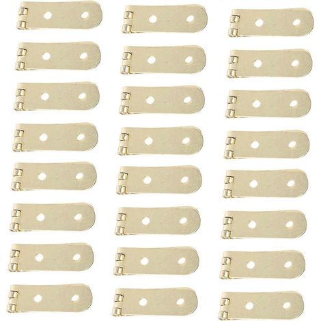 40 petites charnières décoratives en bois pour boîtes à bijoux, longueur étendue. (1/5)