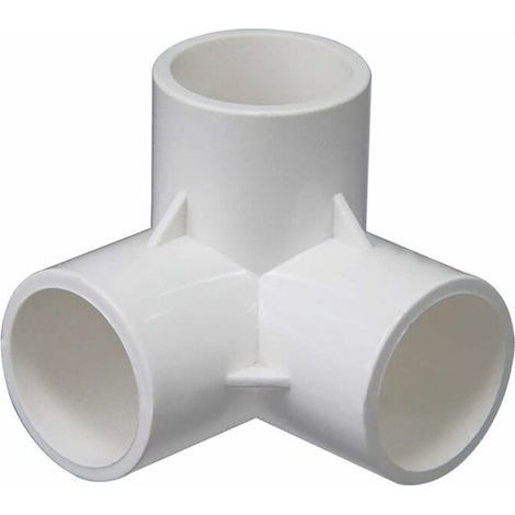 LaBlanc - Raccord en PVC à 3 voies, connecteurs de tuyau en PVC, raccords tridimensionnels, connecteurs de meubles, cadre de serre (taille : 32 mm) (1/3)