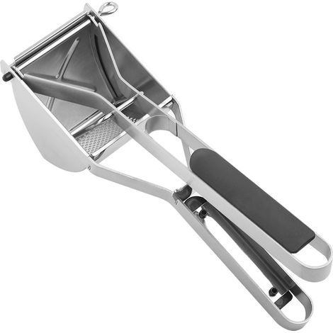 Extracteur de jus manuel en acier inoxydable, grande capacité et poignée en silicone ergonomique, extracteur de jus de légumes professionnel pour purée lisse et repas de bébé, solide et durable (1/5)