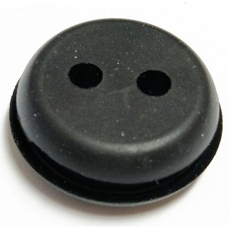 Gommino passatubo a 2 fori UNIVERSALE Ø interno 21.7 mm altezza 11 mm