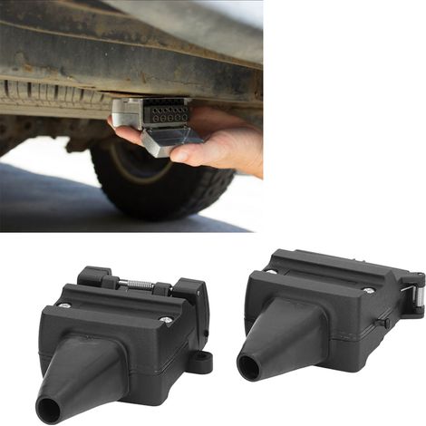12-V-12-poliger Flachstecker für Anhänger + Stecker – Zubehör für Freizeitfahrzeuge (1/5)