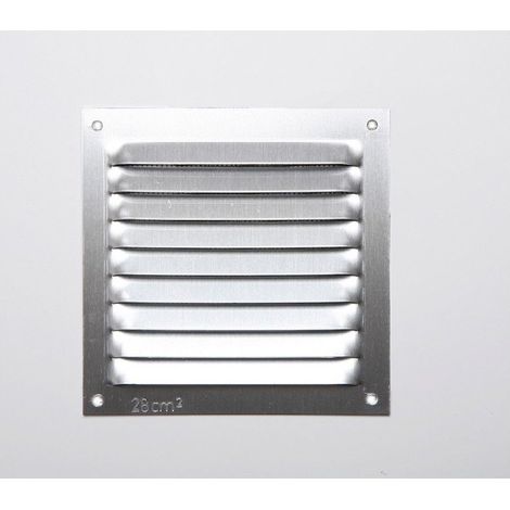 Griglia senza bordo in alluminio 0,6 naturale 100x100mm