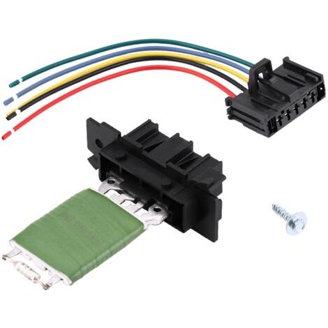 Résistance de ventilateur de ventilateur de moteur de chauffage avec faisceau de prise de réparation de cblage pour Fiat Grande Punto Qubo (1/5)