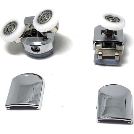 Juego de 8 rodillos para puerta de ducha de aleación de zinc, CY-908AB-(20-27)MM (1/5)