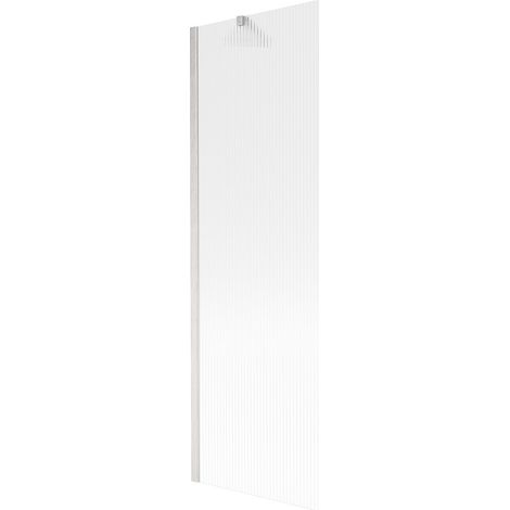 Mexen Next paratia per vasca da bagno a 1 anta 60 x 150 cm, righe, nichel spazzolato - 895-060-000-00-09-97 (1/5)