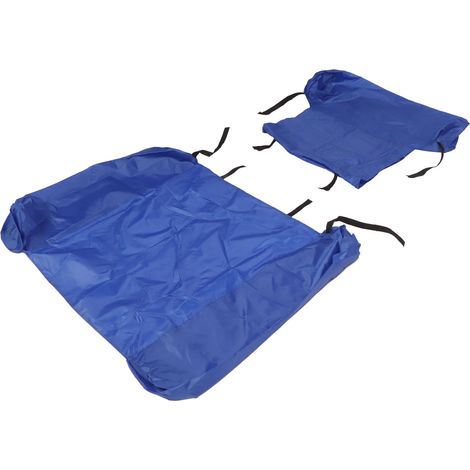 Fauteuil de jardin gonflable bleu foncé, pliable et réglable, en tissu Oxford doux, adapté aux piscines et aux sports nautiques. (1/5)