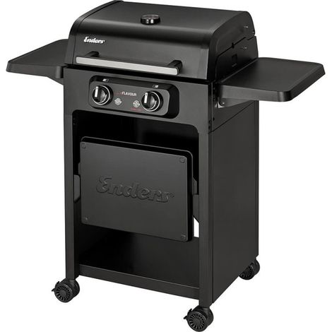 ENDERS – Barbecue électrique Eflavour 2 TURBO – Grill électrique – 2 zones de chauffe dont Turbo Zone – Switch Grid – Surface 50 x 39 cm – 3 kW – Jusqu'à 8 convives (1/5)