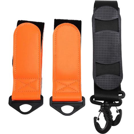 Verstellbare Riemen für Snowboard- und Skistöcke, tragbare Snowboardriemen, strapazierfähiges Skizubehör aus Nylon für Damen und Herren. (1/5)