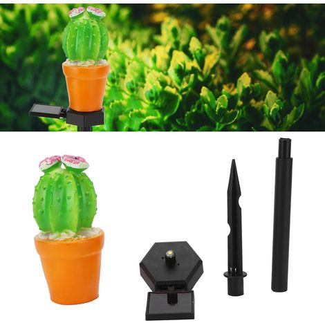 Lampe solaire LED pour jardin extérieur, ananas et cactus, lampe de sol à tête unique (1/5)