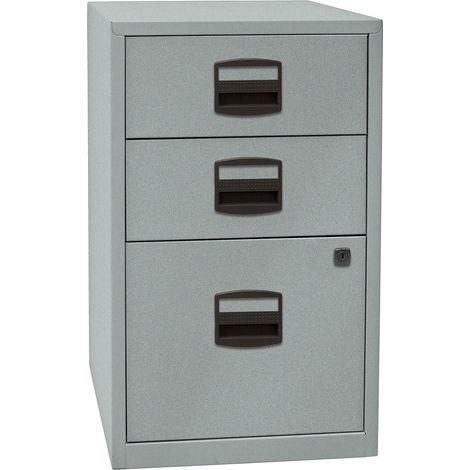 BISLEY, Caisson hauteur bureau PFA, 2 tiroirs, 1 tiroir pour (1/4)