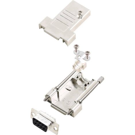 encitech DTSL09-T-JSRG+DMS-K 6355-0040-31 KIT connettori femmina SUB-D 180 ° Numero Poli (num): 9 Punte a saldare 1 KIT