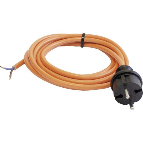AS Schwabe 70914 Strom Anschlusskabel Orange 3.00 m