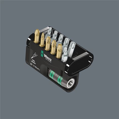 Wera Bit-Check 12 Wood 1 Puntas de atornillado múltiples (1/4)