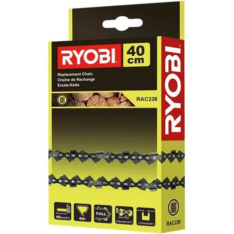 Cadena Ryobi 814340 para motosierra de gasolina de 16" / 40 cm