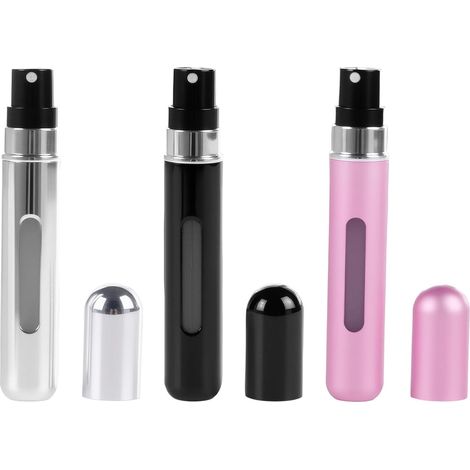 Vaporisateur Parfum Rechargeable 10ml Étanche Flacon Vide Voyage Portable Mini Spray Voyage Recharge Echantillon Parfum Vide pour Homme Femme (1/5)