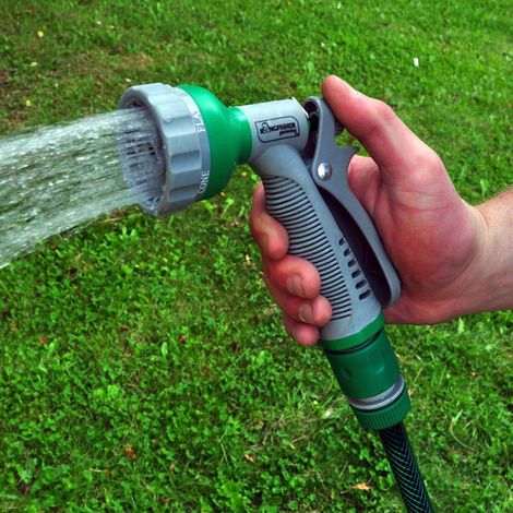 6 Function Soft Grip Garden Hose Pipe Spray Gun (1/2)