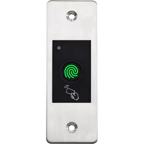 Lecteur RFID pour Ouvre-Porte Sans Clé, Scanner de Contrôle D'Accès, Mini Lecteur D'Empreintes Digitales Intégré Étanche IP66, 800 Utilisateurs