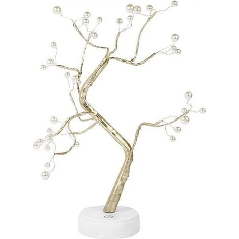 Lampe Bonsai de Table 36 LED Style Nordique Lumière Chaude Décoration Noël Chambre (1/5)