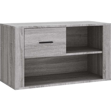 Maison Exclusive - Scarpiera Grigio Sonoma 80x35x45 cm in Legno Multistrato