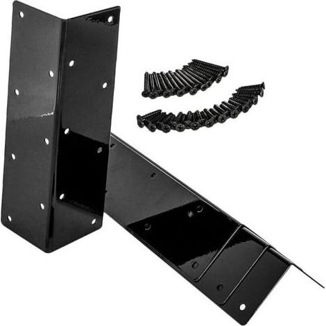 4 Ensemble Support d'angle pour lit de Jardin Connecteurs de lit surélevé Accessoire de lit de Jardin étagère en Acier Supports Lits surélevés Support d'étagère d'angle (1/5)