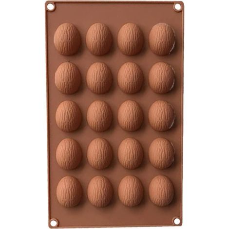 Silikonform, 20er Mini-Halbkugel-Silikonform für Schokoladendesserts, Eisbomben, Mini-Kuchen, Süßigkeiten, Kekse, Gummibärchen, Gelee, Pudding, DIY (1/5)