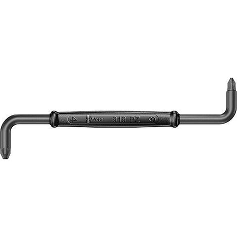Clé mâle coudée PZ1+PZ2x125mm Wera 1 PCS (1/2)