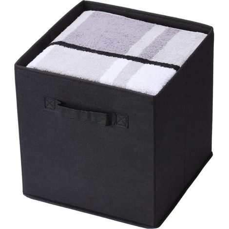 1 Packung faltbare Aufbewahrungsbox aus Stoff und Schubladen-Organizer für Schrank und Spielzeug, multifunktionale Aufbewahrungsbox im Schubladenstil, schwarz